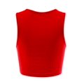 thumbnail image 4 of FashionMille Women Casual V Neck Ribbed Knit Sleeveless Cami Crop Tank Top, 4 of 5
