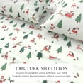 thumbnail image 2 of Great Bay Home Christmas Flannel Sheet Set - 100% Turkish Cotton - Double Brushed - King, Santa, 2 of 6