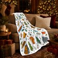 thumbnail image 3 of Whimsical Camping Adventure Doodle Pattern Deer Tents Outdoor, Rustic Camping Scene, Warm Flannel Blanket for Cabin and Lodge, Outdoor Lovers Valentine's Day Gift, Rustic Home Decor, 3 of 9