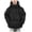Black, variant on Autumn and Winter Children's Solid Color Hooded Long Sleeve Thickened Warm Jacket, Cute Casual Model, Suitable for Both Men and Women