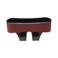 thumbnail image 2 of Bolsillos de almacenamiento del organizador del relleno del espacio del asiento del automóvil, cuero de la PU, caja de almacenamiento lateral de la Rojo, 2 of 8
