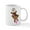 White, variant on CafePress - Breast Cancer Ribbon Monkey Mug - 11 oz Ceramic Mug - Novelty Coffee Tea Cup