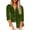 Army Green #020, variant on Velvet Button Down Shirts for Women Long Sleeve V Neck Collared Tops Dressy Retro Velour Blouses with Pocket Wine M