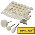thumbnail image 2 of DRILAX 88 Pcs Felt Polishing Pad and Wheel - Point and Mandrel Kit For Dremel Rotary Tools, 2 of 2