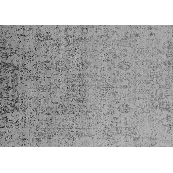 Ahgly Company Indoor Rectangle Oriental Gray Industrial Area Rugs, 5' x 7'
