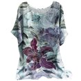 thumbnail image 4 of Birdeem T-Shirt Décontracté Mode Femme Col Rond Manches Courtes Ample, 4 of 6