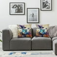 thumbnail image 3 of JEUXUS 2-Piece Short Plush Pillowcase Set Very Good Beautiful Violet Beautiful Flowers for Car Couch Bedroom White, 3 of 6