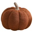 thumbnail image 1 of Decoración de almohada de calabaza de Halloween, almohada de felpa de calabaza, decoración de calabazas rellenas de lana, marrón 11,8*7,87 pulgadas Sincero Electrónica, 1 of 1