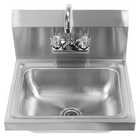 Ktaxon 14 X 10 X 6 Commercial Stainless Steel Sink Heavy Duty Wall Mount Hand Washing Single Sink Bowl For Kitchen Laundry Farm Nsf Certified