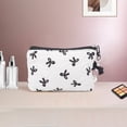 thumbnail image 5 of Unique Bargains 1 Pc Dumpling Bag With Pendant Bow Makeup Bag Beige, White, Black, 5 of 5