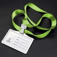 thumbnail image 4 of Amdohai Horizontal Transverse Aluminum Alloy ID Name Card Case Business Work Card Badge Holder with Lanyard, 4 of 6