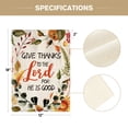 thumbnail image 3 of Sm:)e Give Thanks to The Lord Thanksgiving Garden Flag 12 x 18 Inch, Double-Sided Printing, Outdoor Welcome Decor for Yards, 3 of 7