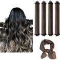 thumbnail image 1 of wonima02 Heatless Hair Curlers for Overnight Curls – 4 Pcs Velvet Flexi Rods with Satin Scarf, No Heat Curling Set for Long Hair, Soft Sleep-In Rollers for Natural Waves and Blowout Volume, 1 of 1