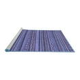 thumbnail image 2 of Ahgly Company Machine Washable Indoor Square Oriental Blue Modern Area Rugs, 7' Square, 2 of 4
