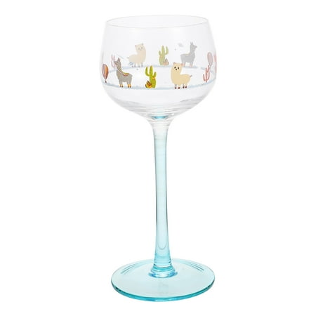 

Glass Cup Red Wine Cup Cocktail Cup Juice Cup Alpaca Pattern Wine Goblet