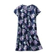 thumbnail image 4 of Jiyugala Nightgowns for Women Cotton Sleep Shirts Womens Nightgown Short Sleeves Print Night Shirts Soft Sleepwear, 4 of 4