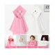 thumbnail image 2 of 2pcs Toalla De Baño Bebé Con Capucha Color Rosa, 2 of 4