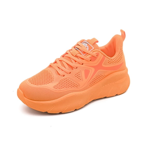 Men's and Women's Knit Sneakers, Breathable Chunky Sole Walking Shoes