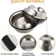 thumbnail image 3 of 1 Bowls, 18cm, Dog Bowl, Stainless Steel Non-Slip Cat Food Bowls with Rubber Base, Water Bowls for Small Pets, 3 of 5