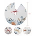 thumbnail image 7 of Fall Blue White Pumpkins Christmas Tree Skirt 36 Inches Large Christmas Skirt Tree,Thanksgiving Botanical Maple Eucalyptus Tree Skirt Christmas Decorations for Fireplace Party Holidays Indoor Outdoor, 7 of 7