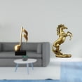 thumbnail image 2 of Escultura de resina de un caballo con , adorno creativo de mesa, figura hecha a mano, centro de mesa para escritorio, chimenea, regalo, 2 of 8