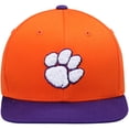 thumbnail image 2 of Youth Top of the World Orange Clemson Tigers Maverick Snapback Adjustable Hat, 2 of 5
