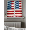 thumbnail image 5 of 4th of July Curtains 54 Inch Length, Sheer Curtains for Bedroom Living Room Window Red Stripes Independence Day Rod Pocket Voile Drapes Kitchen Curtains Small Half Window 42"x54" 2 Panels, 5 of 7