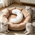 thumbnail image 6 of U-Shape Calming Pillow for Pets,Soft Fluffy Decorative Curved Plush Cushion, 6 of 6