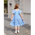 thumbnail image 5 of Vestido Arshiner para niña adolescente, azul, pascua, verano, 9 a 10 años, 5 of 5