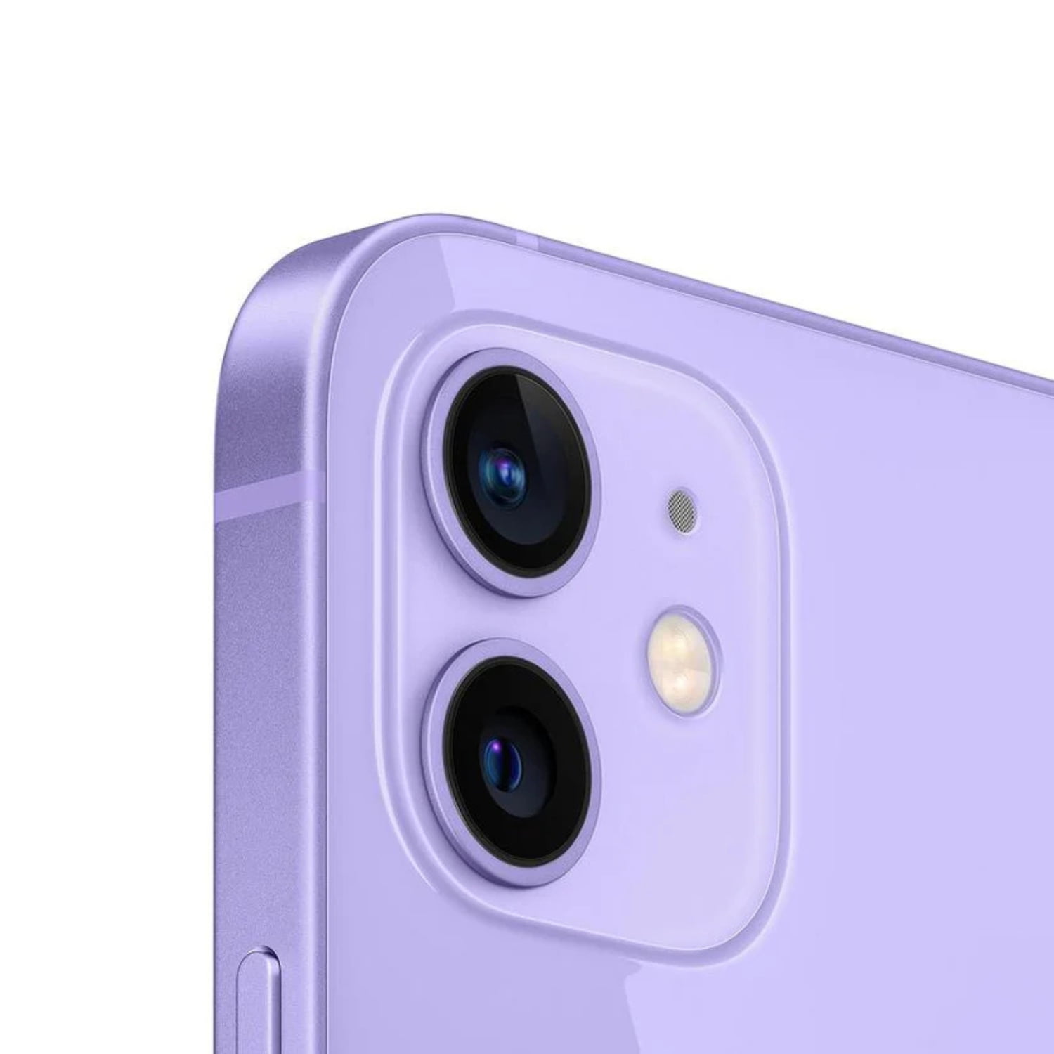 Restored Apple iPhone 12 (Fully Unlocked) 64GB Purple (A2172) Bundle with Pre-Installed Tempered Glass (Refurbished)