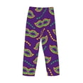 thumbnail image 5 of Balery Carnival Masks and Beads print Men's Pajama Pants,Ultra Lightweight Pjs,Lounge Pant-Small, 5 of 9