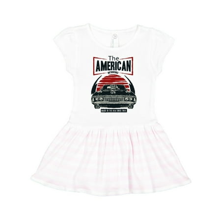 

Inktastic American Muscle Car Gift Toddler Girl Dress