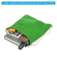 thumbnail image 3 of Uxcell Cotton Drawstring Bags Cotton Drawstring Backpack Foldable Sports Gym Bags Green, 3 of 6