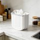 thumbnail image 5 of Wall Mounted Household Foldable Trash Can Kitchen Folding Trash Can Hanging Plastic Telescopic Storage Bin, 5 of 6