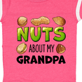 thumbnail image 4 of Inktastic Nuts About My Grandpa Peanut, Almond, Pistachio Boys or Girls Baby Bodysuit, 4 of 5