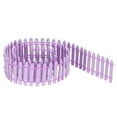 thumbnail image 1 of Unique Bargains Miniature Garden Fence, 35 Inch Long DIY Picket Fence Mini Ornament Light Purple, 1 of 5