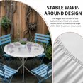 thumbnail image 2 of Purple Spring Floral Round Tablecloth for 36-44 Inch Tables,Fitted Table Cover with Elastic Edge,Summer Botanical Weeping Vintage Waterproof Outdoor Table Cloth Protector for Patio Garden Dinner, 2 of 9