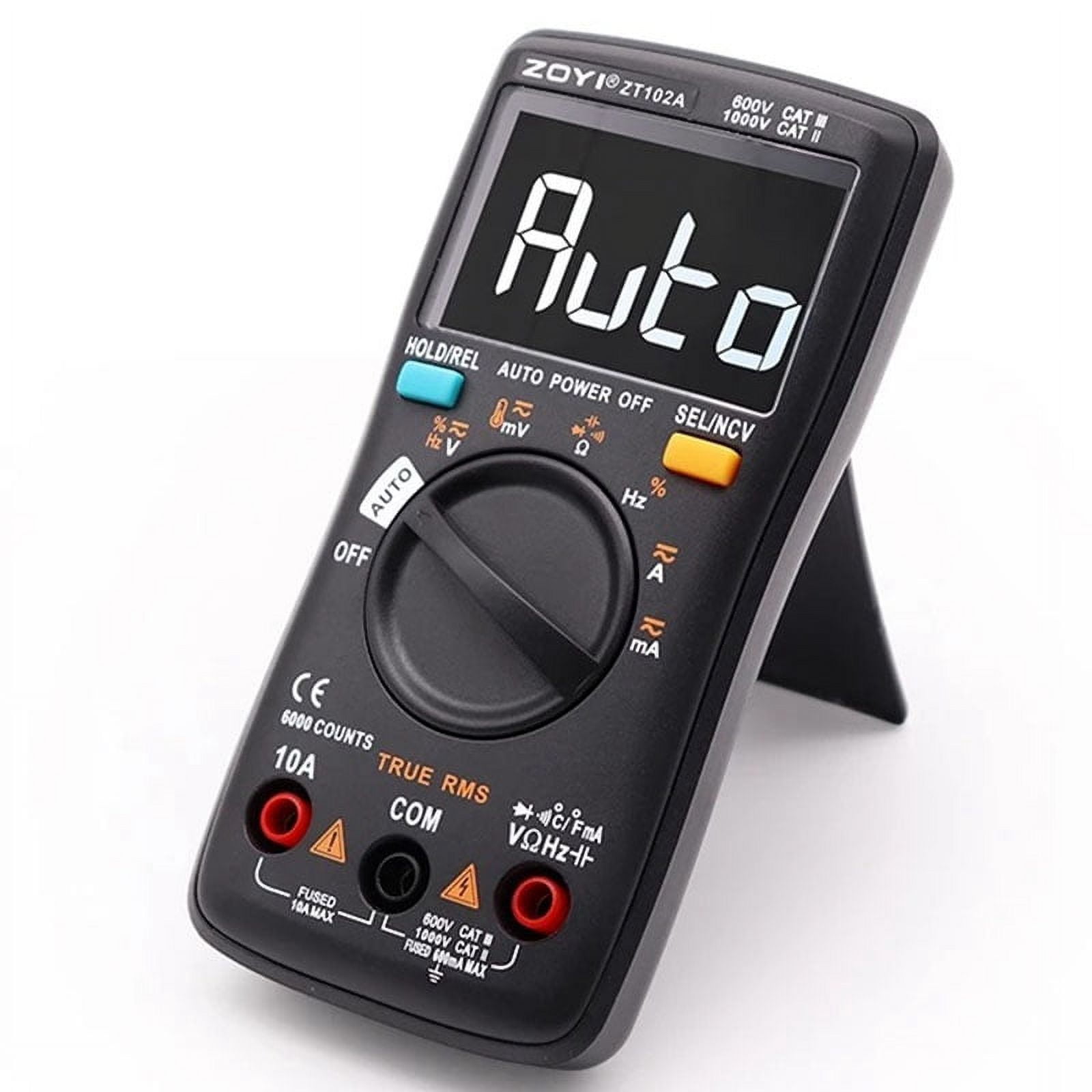 ZT102A Digital Multimeter 6000 Counts Auto 113D Back Light Voltmeter Transistor Tester Frequency Diode Temperature