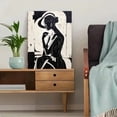 thumbnail image 5 of UXIEQU Abstract Black White Woman Canvas Art 15.75x11.81 Inches, 5 of 8