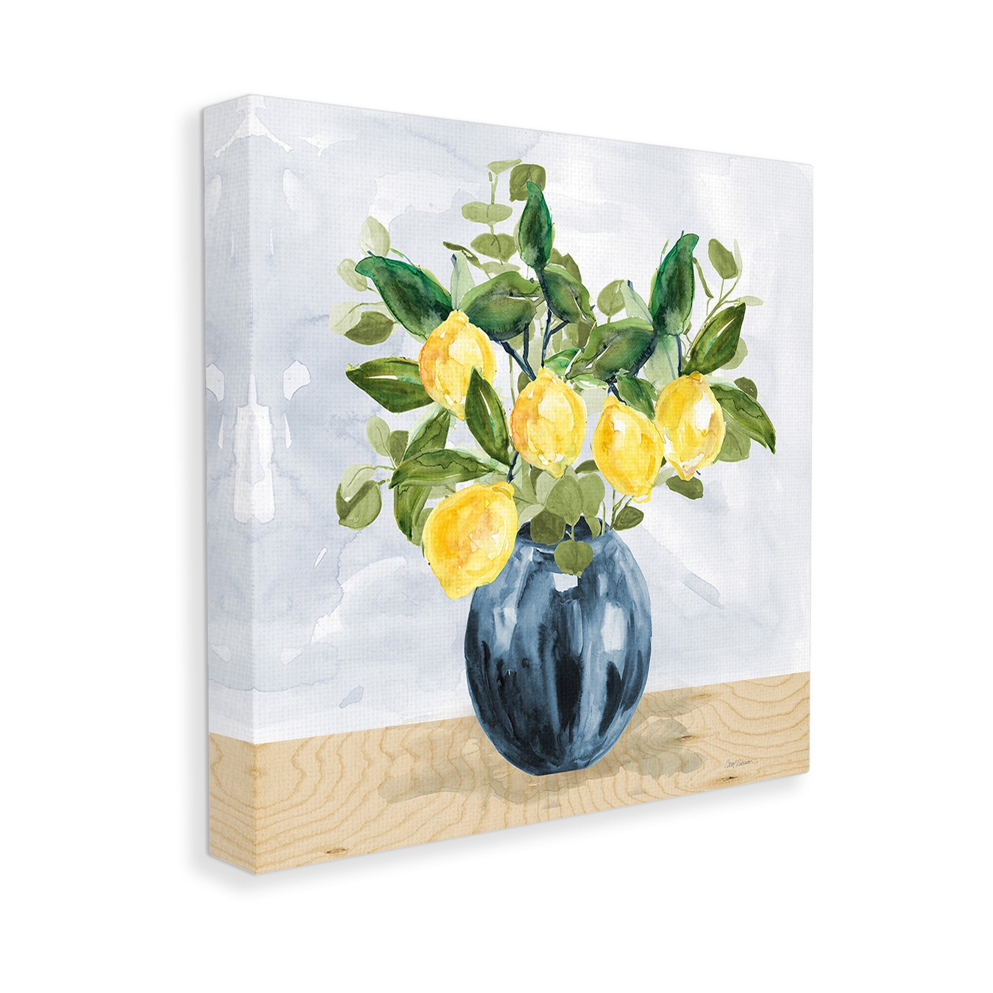 Stupell Industries Lemon Tree Bouquet Food & Beverage Painting Gallery Wrapped Canvas Art Print Wall Art, 24 x 24