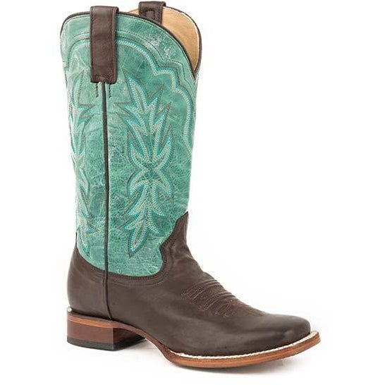 Women's Stetson Jessica Leather Boots Handcrafted Brown