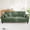 Green, variant on 3 Seater Sofa Couches for Living Room, 84.6" Coffee Bean Textured Fabric, 2 Pillows, Gray