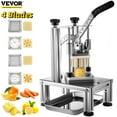 thumbnail image 2 of VEVOR Commercial French Fry Cutter with 4 Replacement Blades, 1/4in and 3/8in Blade Easy Dicer Chopper, 6-Wedge Slicer and 6Wedge Apple Corer, Lemon Potato Cutter for French Fries with Extended Handle, 2 of 12