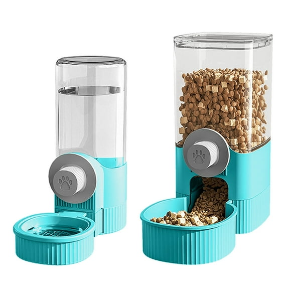 Clear Pet Feeders Bowl Dog Feeders Small Dogs Cats Drinking Bowl Large Capacity Cage Hangable Water Feeders Food Bowl