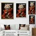 thumbnail image 4 of Designart "Waving Manekineko Japon wall decor I" Animals Floater Framed Wall Decor, 4 of 7