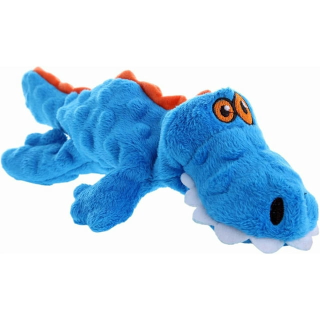 Gators with Chew Guard Technology Durable Plush Squeaker Dog Toy Large Count Pink ()
