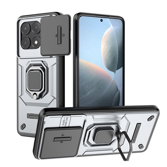 Funda de teléfono para Xiaomi Poco X6 Pro 5G Battle Bear Case + Cristal 9D