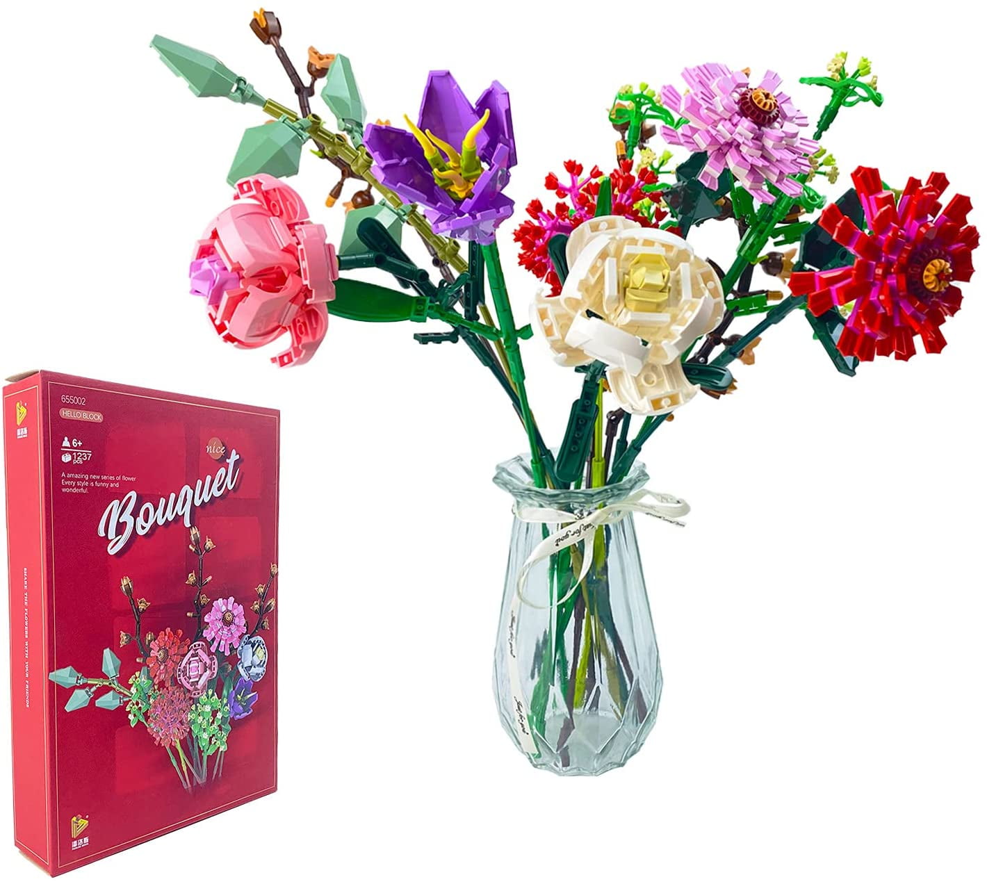 Details about   Flower Vase for Set 10280 Flower Bouquet Building Blocks Toys 533 PCS Bricks 
