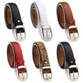 thumbnail image 6 of Cheers.US Women Ladies Female Girls Fashion Creative Paint Waist Belt Faux Leather Alloy Buckle Casual Waistband Strap for Jeans Pants Skirts, 6 of 6