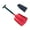 Red, variant on MultiPurpose Aluminum Folding Shovel Snow Removal Scoops for Snow Removal Gardening and Wilderness Survival Tool